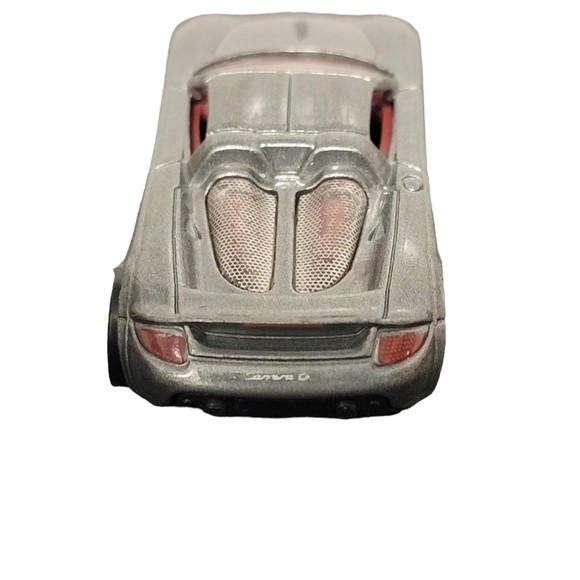 Vintage Hot Wheels Porsche Carrera GT Silver Lightweight Portable‎ Die Cast Cars - Picture 4 of 9